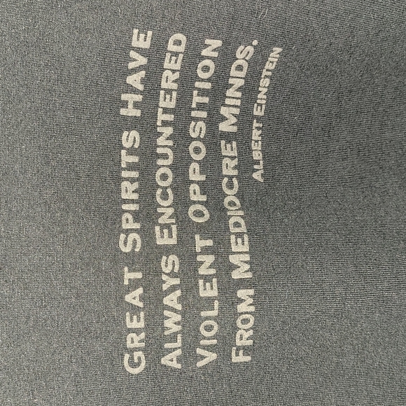 Y2k. Albert Einstein Quote. Long-sleeve black. Size XL. USA fabric. - Picture 2 of 4